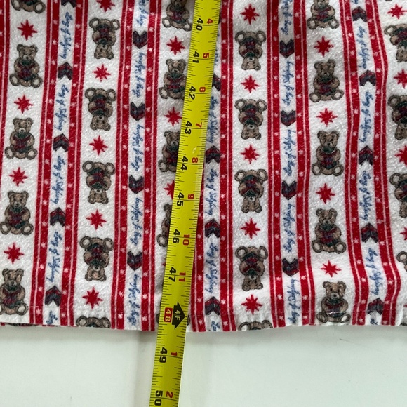 Lanz of Salzburg Flannel Teddy Bear Nightgown Sz M Grannycore Winter Novelty Vtg - Picture 5 of 14